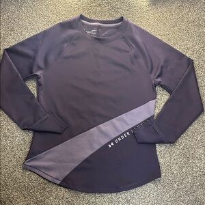 Under Armour Dark Purple Long Sleeve Shirt Cold Gear